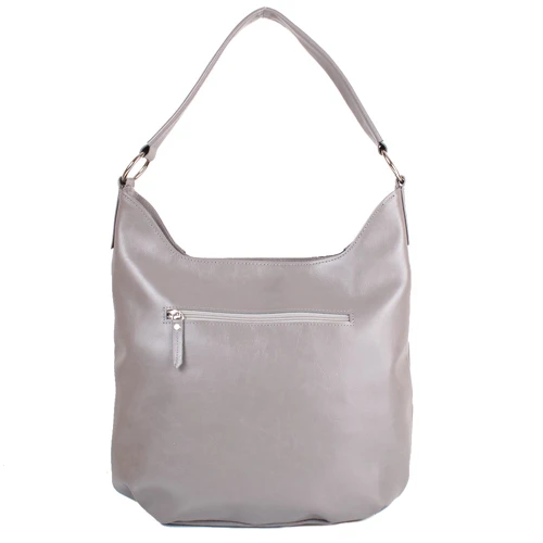 Женская сумка-мешок Laskara серая (LK-DD221-grey-black): Стиль Повседневный (Casual)