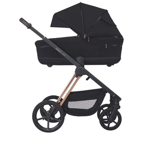 Коляска 2 в 1 Espiro Miloo 110 Diamond Black (5905683800327): Возможность установки люльки есть