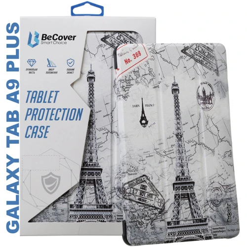 Аксесуар для планшетних ПК BeCover Smart Case Paris для Samsung Galaxy Tab A9 Plus SM-X210/SM-X215/SM-X216 (710316): Колір малюнок