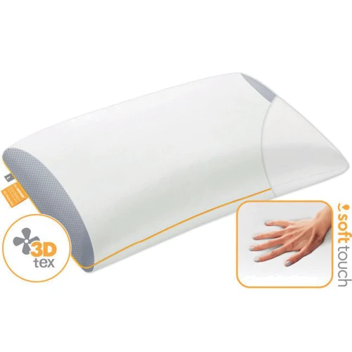 Подушка Sonex Softback 43x60x10 см белая (SO102166): Наполнитель вспененный материал (ортопедическая пена)