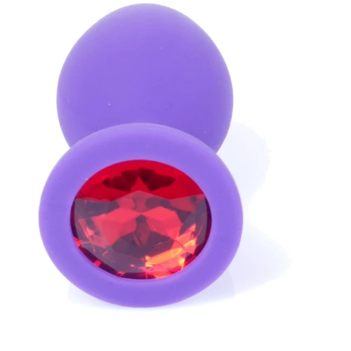 Анальная пробка с кристаллом Boss Series Exclusivity Jewellery Silicon Plug M