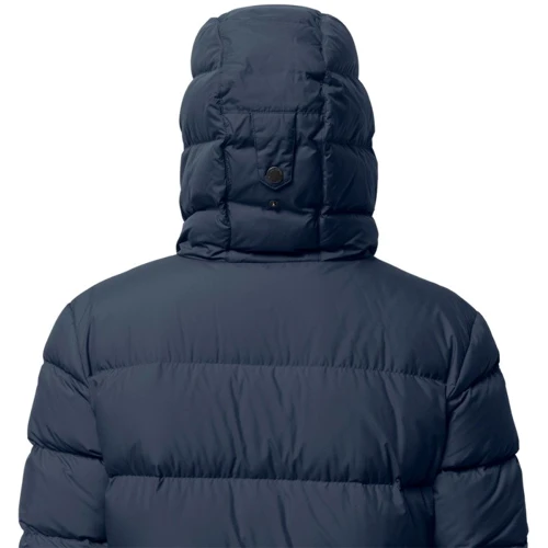 Пуховик Jack Wolfskin Crystal Palace Coat 1204131-1910 46 темно-синий зимний с капюшоном длинный: Длина рукава Длинный