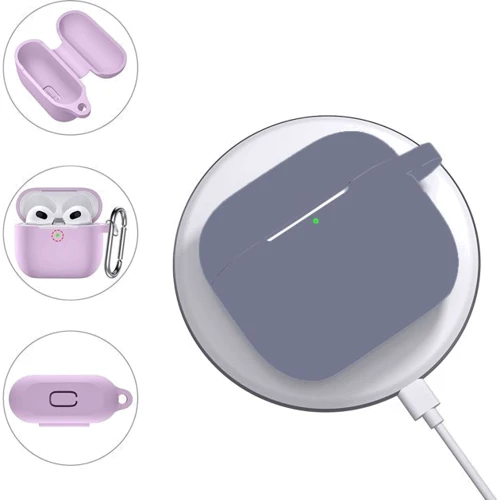 Чехол BeCover Silicon Case Light Purple (707183) for Apple AirPods 3 фото 3