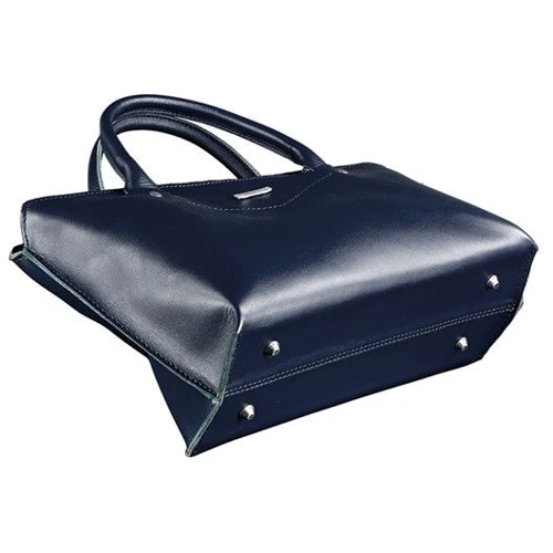 Женская сумка тоут Midi BlankNote темно-синяя (BN-BAG-24-navy-blue): Стиль Повседневный (Casual)