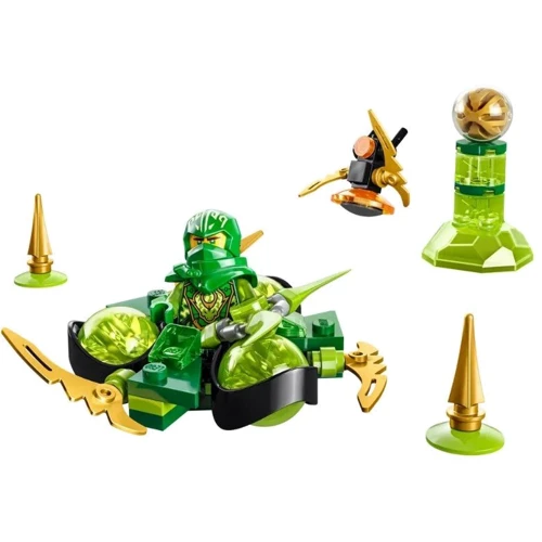 Конструктор LEGO NINJAGO Вращение Кружитцу Силы Дракона Ллойда 56 деталей (71779)