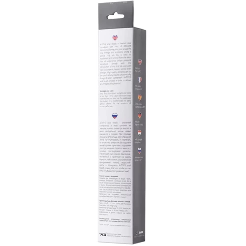 Анальная цепочка Toyfa A Toys М Size (черный)