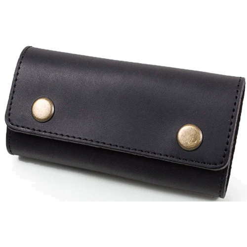 Мужская ключница DNK Leather черная (DNK-Keys-Scol-J): Материал Натуральная кожа