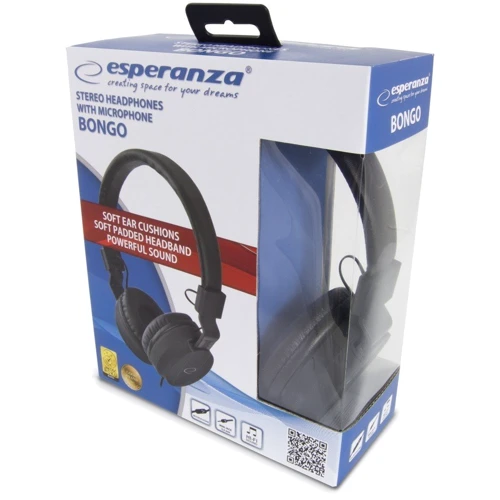 Наушники Esperanza Bongo Black (EH212K)
