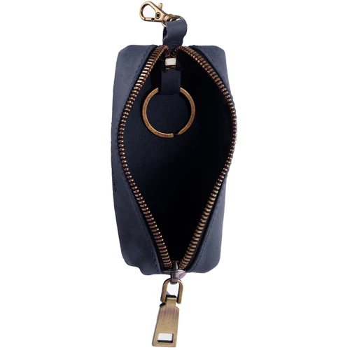 Мужская ключница DNK Leather синяя (DNK-Keys-S-bochkaH-col.K): Материал Натуральная кожа