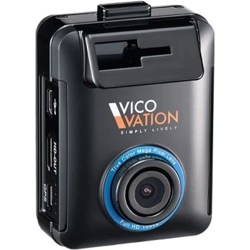 VicoVation Marcus 1: Оснащение g-сенсор, дисплей, микрофон, печать даты и времени на видео
