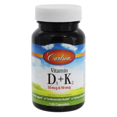 Carlson Labs Vitamin D3 + K2 Витамин Д3 + K2 120 капсул