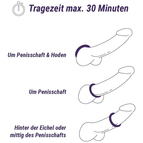 Ерекційне кільце Boners Cock Ring With Carbon Steel