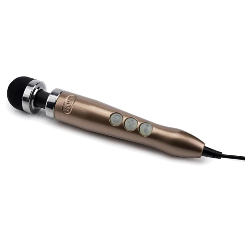 Вибромассажер DOXY Die Cast 3 Rose Gold, очень мощный, питание 220В, металлический корпус