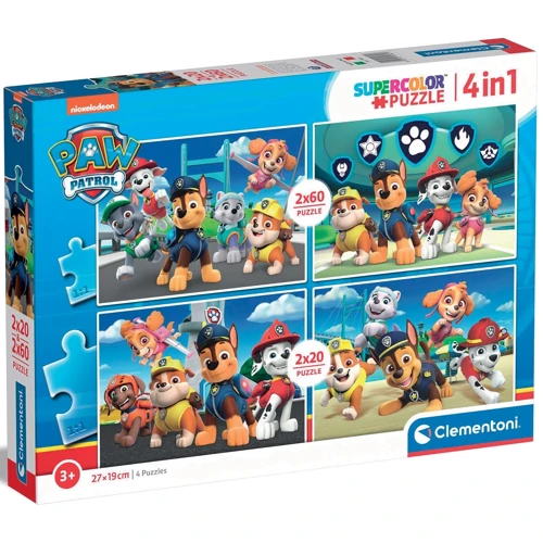 Пазл 4 в 1 Clementoni Paw Patrol (8005125248018)