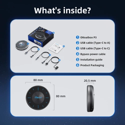 Адаптер Ottocast OttoAibox P3 CarPlay AI Box (PCS46) фото 12