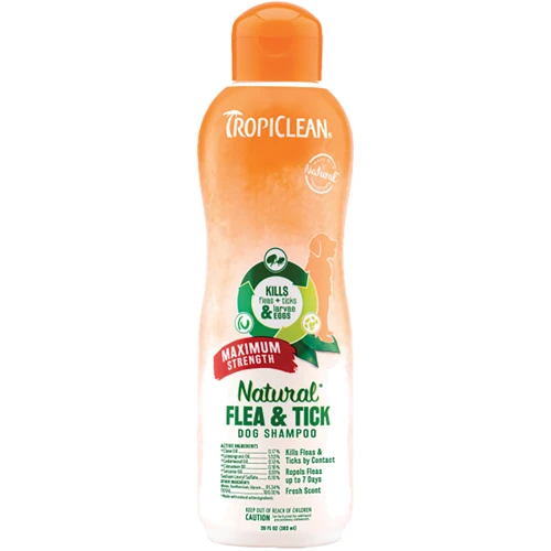Шампунь Tropiclean Flea & Tick Успокаивающий от блох и клещей для собак 592 мл (202573)