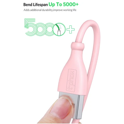 Кабель T-PHOX USB Cable to Lightning Kitty 1m Pink (T-L817 Pink) фото 7