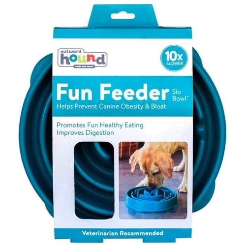 Миска-лабиринт для собак Outward Hound Fun Feeder Drop средняя бирюзовая (oh51006): Материал Пластик