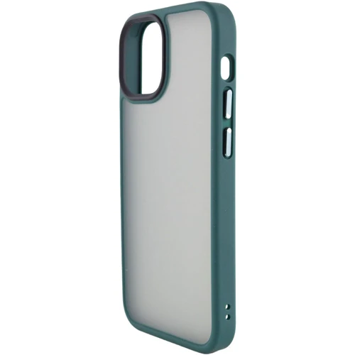 Чохол для iPhone Mobile Case TPU+PC Metal Buttons Green для iPhone 13: Колір зеленый