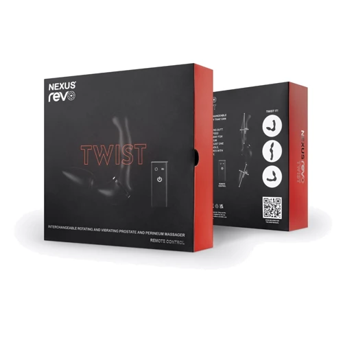 Массажер простаты и анальный вибратор Nexus Revo TWIST 2в1, вибрации и вращение головки