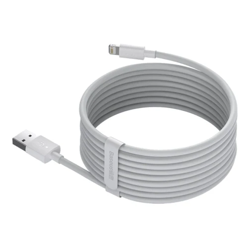 Кабель Baseus USB Cable to Lightning Simple 1.5m White (2PCS/Set) (TZCALZJ-02): Длина 1.5 м