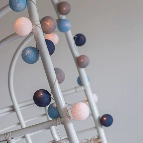 Гирлянда Cotton ball lights на 35 шаров 5,5м, Sailor Blue: Длина, м 5.5
