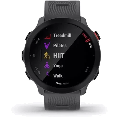 Смарт-часы Garmin Forerunner 55 Monterra Grey (010-02562-13): Материал корпуса пластик