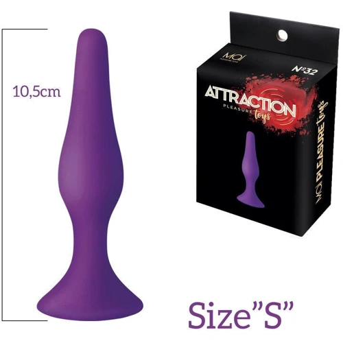 Анальная пробка на присоске MAI Attraction Toys №32 Purple S