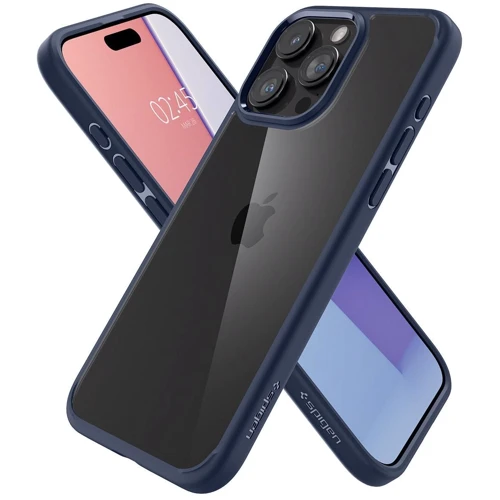 Чехол для iPhone Spigen Ultra Hybrid Navy Blue (ACS06573) for iPhone 15 Pro Max: Цвет синий