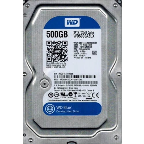 Внутрішній жорсткий диск WD Blue WD5000AZLX