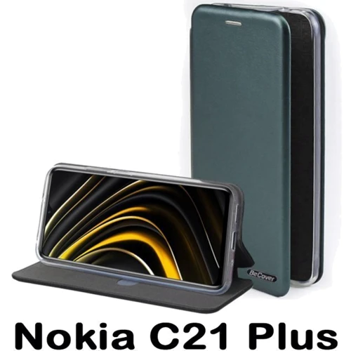 Чехол для телефонов BeCover Book Exclusive Dark Green for Nokia C21 Plus (707919): Цвет зеленый