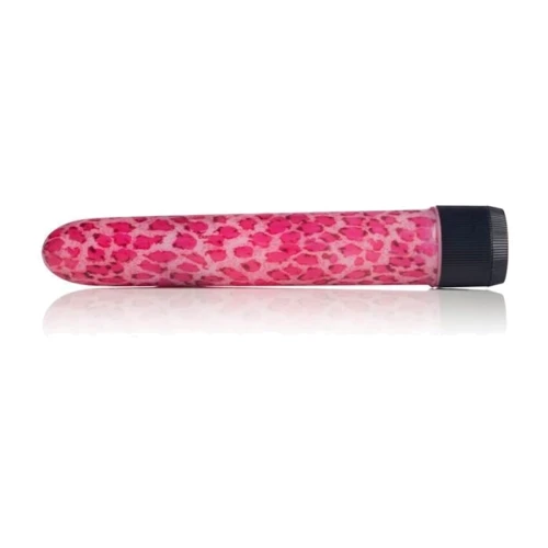 CalExotics Leopard Massager пластиковый вибратор, 17x3 см, розовый