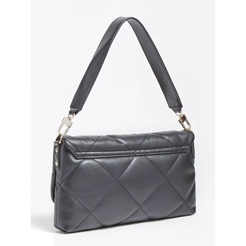 Жіноча сумка-сетчел Guess Brightside Shoulder Bag чорна (HWQB7580190-BLA): Стать жіночий