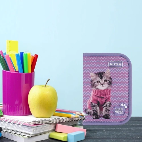 Пенал Kite 622H Studio Pets с наполнением (SP24-622H-1): Пол Для девочек