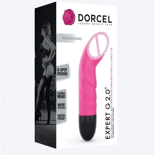 Вибратор Dorcel Expert G 2.0 Magenta для точки G, перезаряжаемый