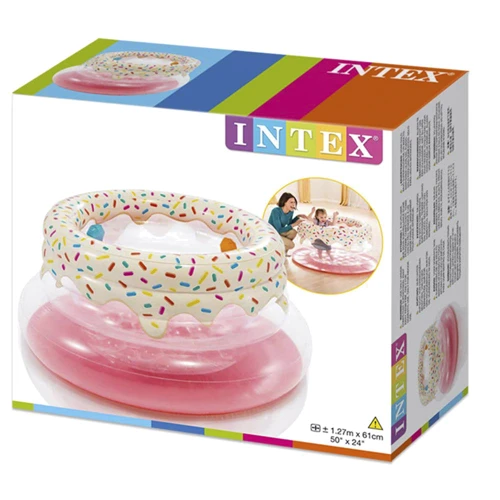 Надувной игровой центр - манеж Intex Пончик 48476, 127 x 61 см фото 2