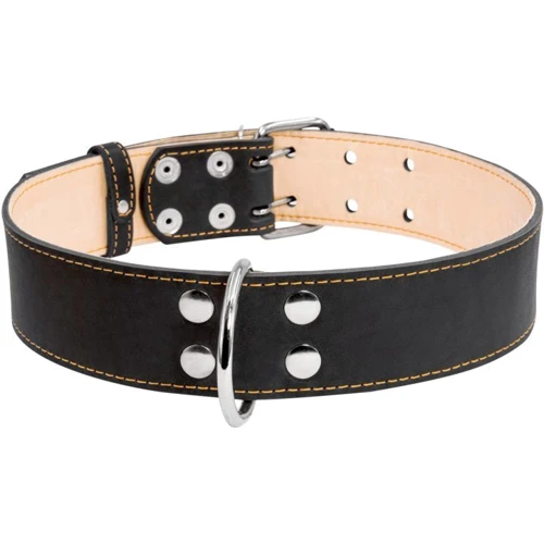 Ошейник Collar для собак двойной 4.5x56-68 см черный: Цвет черный