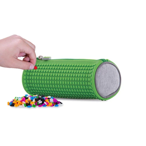 Пенал круглый Pixie Crew Crazy Colors зеленый (PXA-05-W07)