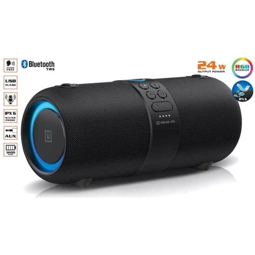 Акустика REAL-EL X-735 Black: Підключення проводное, беспроводное