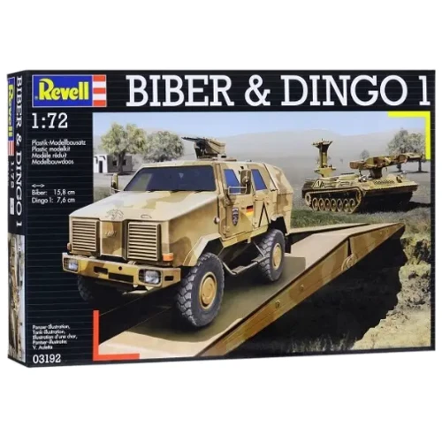 Модель Revell Мостоукладчик Bruckenlegepanzer Biber и ATF Dingo 1:72 (3192)