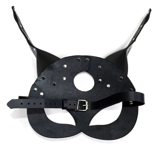 Кожаная маска Art of Sex - Lucifer Black