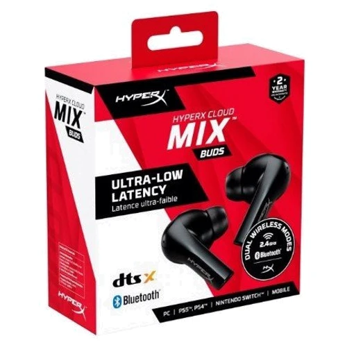 Навушники HyperX Cloud Mix Buds Wireless Black (4P5D9AA): Тип випромінювача динамічний