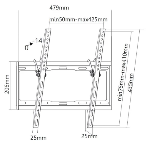 Кронштейн для ТВ UniBracket BZ 01-41 фото 9