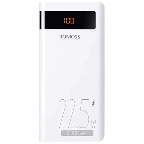 Зовнішній акумулятор Romoss Power Bank 30000mAh 22,5W Sense 8PF White (PHP30-852-1735H)