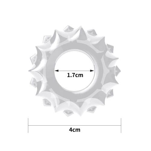 Ерекційне кільце LoveToy POWER PLUS Cockring, Clear
