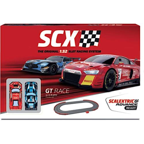 Гоночный электрический трек Scale Competition Xtreme GT RACE + 2 автомодели Audi и Mercedes 1:32