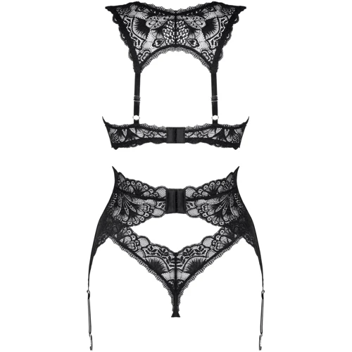 Комплект белья Obsessive Donna Dream 3-pcs set XS/S Black