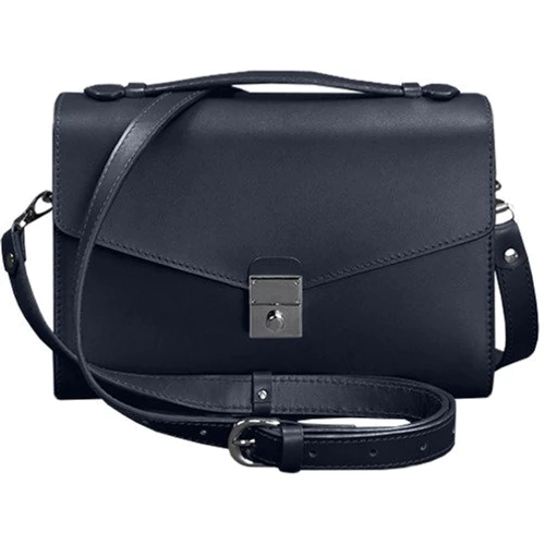 Женская сумка-сэтчел Lola BlankNote темно-синяя (BN-BAG-35-navy-blue)