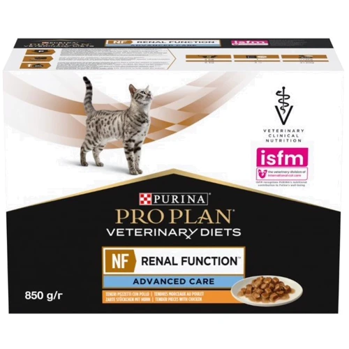 Влажный корм для котов Pro Plan Veterinary Diets NF Advanced Патология почек с курицей в подливке 10х85 г (7613287873644)