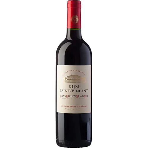 

Вино Les Grands Chais de France Chateau Clos Saint-Vinsent Saint-Emilion Grand Cru красное сухое 14% 0.75 л